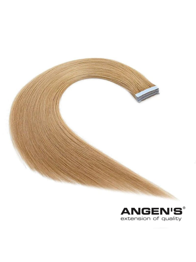 Chiocche biadesive In Capelli Lisci - 10 fasce da 4 cm, Mis. 30/35 cm, 100% Remy Hair