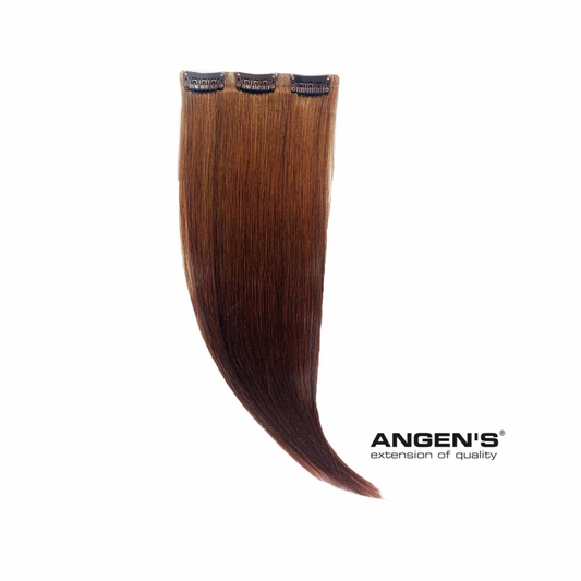 Clip in capelli lisci - 1 fascia da 14 cm, mis.30/35 cm, 100% Remy Hair