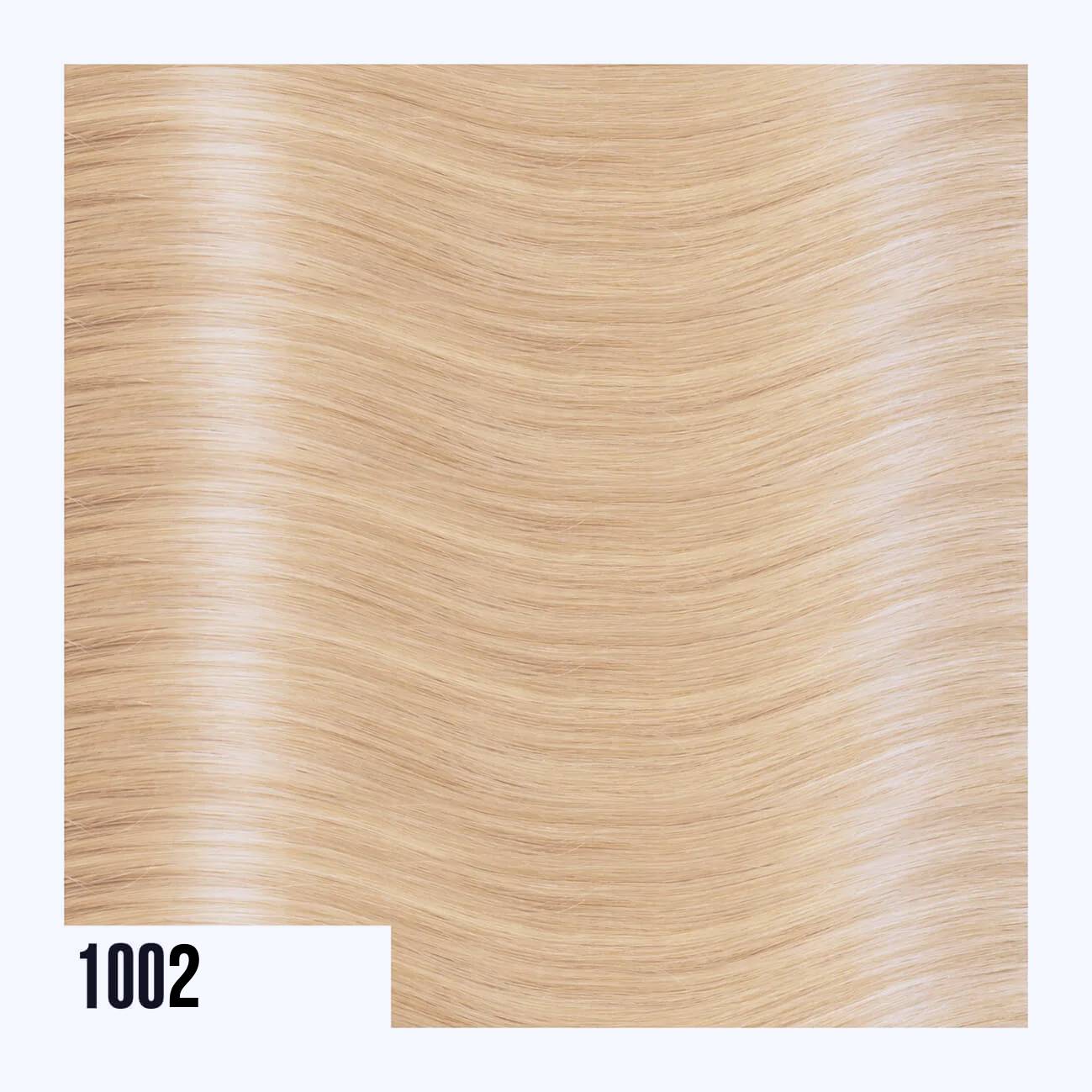 Chiocche biadesive In Capelli Lisci - 10 fasce da 4 cm, Mis. 30/35 cm, 100% Remy Hair