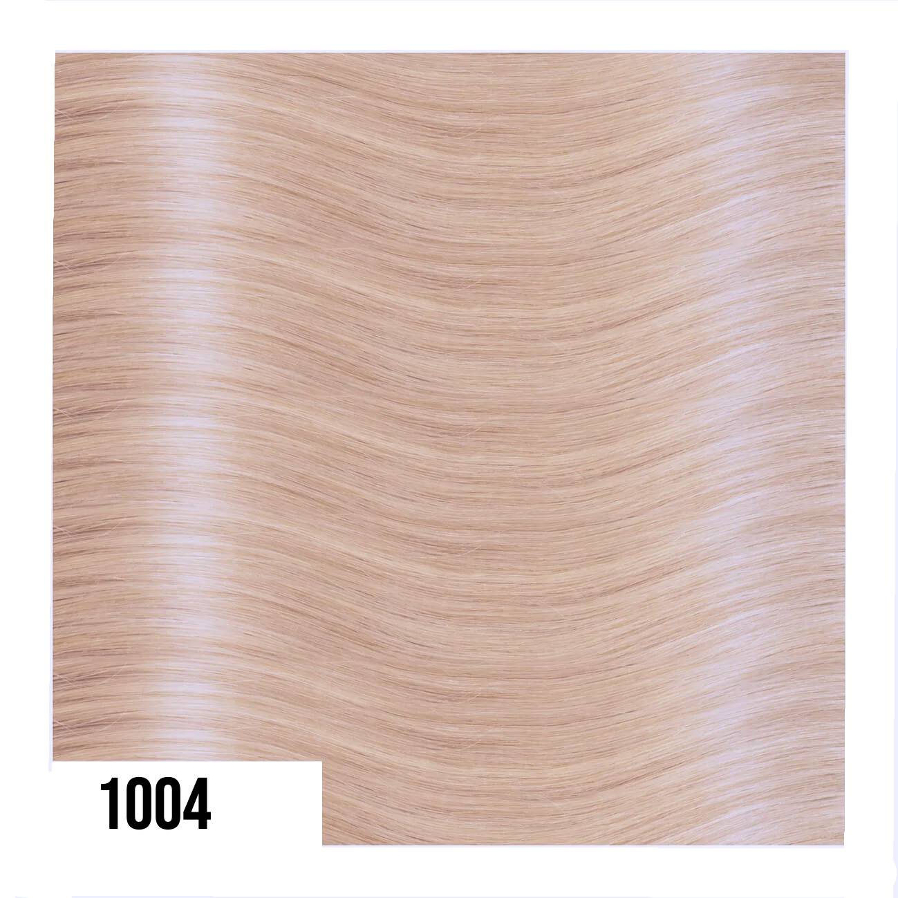 Chiocche biadesive In Capelli Lisci - 10 fasce da 4 cm, Mis. 30/35 cm, 100% Remy Hair