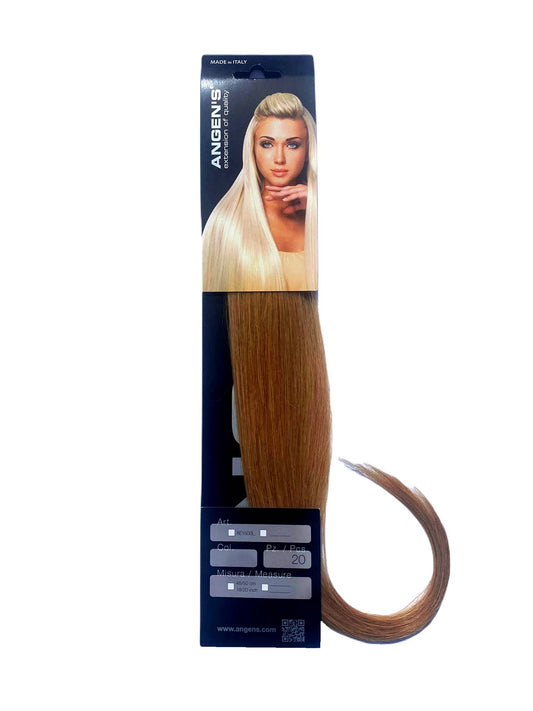 Ciocche cheratina In Capelli Lisci - 20 pezzi, mis. 40/45 cm, 100% Remy Hair
