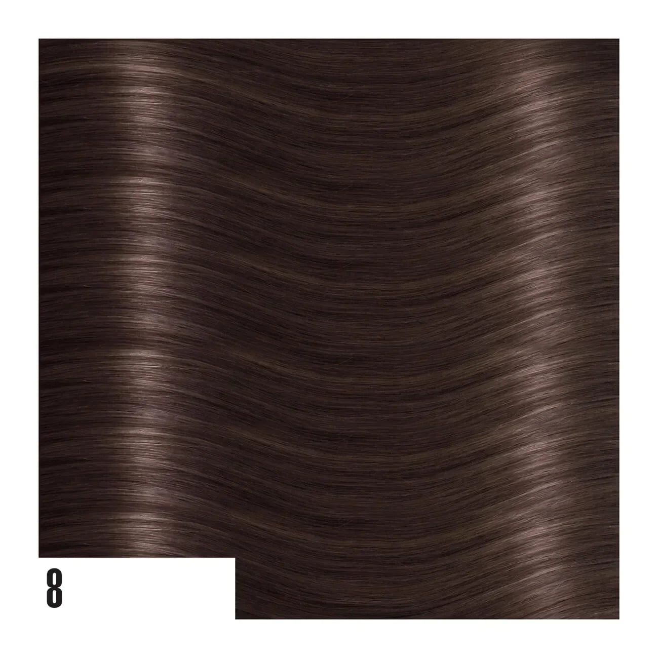 Chiocche biadesive In Capelli Lisci - 10 fasce da 4 cm, Mis. 30/35 cm, 100% Remy Hair