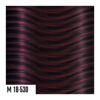 Ciocche cheratina In Capelli Lisci - 20 pezzi, mis. 50/55 cm, 100% Remy Hair