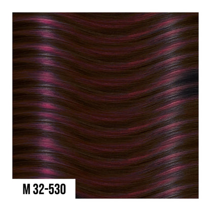 Clip in capelli lisci - 1 fascia da 14 cm, mis.50/55 cm, 100% Remy Hair